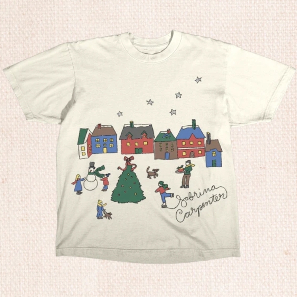 New Sabrina Carpenter Fruitcake Jamboree Christmas Shirt Official Merch 2XL